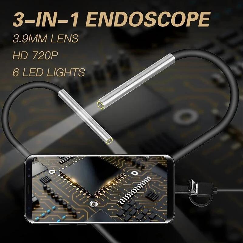 3-in-1 ȵ̵ ð ī޶, 3.9mm ̴   , IP67    ī޶, 6 LED 720P HD